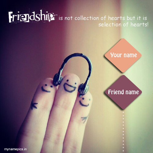 Write your name on cute Friends profile picture