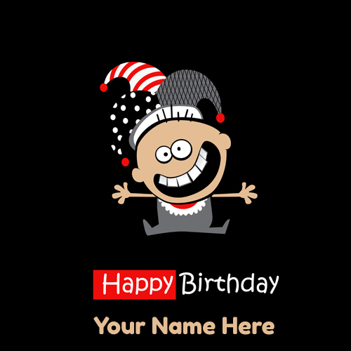 Happy Birthday Joker Funny Smiling Greeting With Name